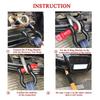 1/2" 5/8" Tow Shackle Anti-Rust Tow Hook Towing Kit D-Ring Shackle  Trailer Towing