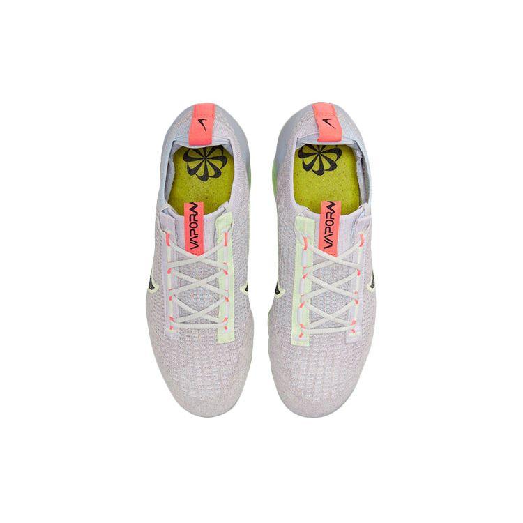 Nike Air VaporMax 2021 Flyknit Light Bone Lime Ice женские кроссовки White Ghost Black DC4112-003