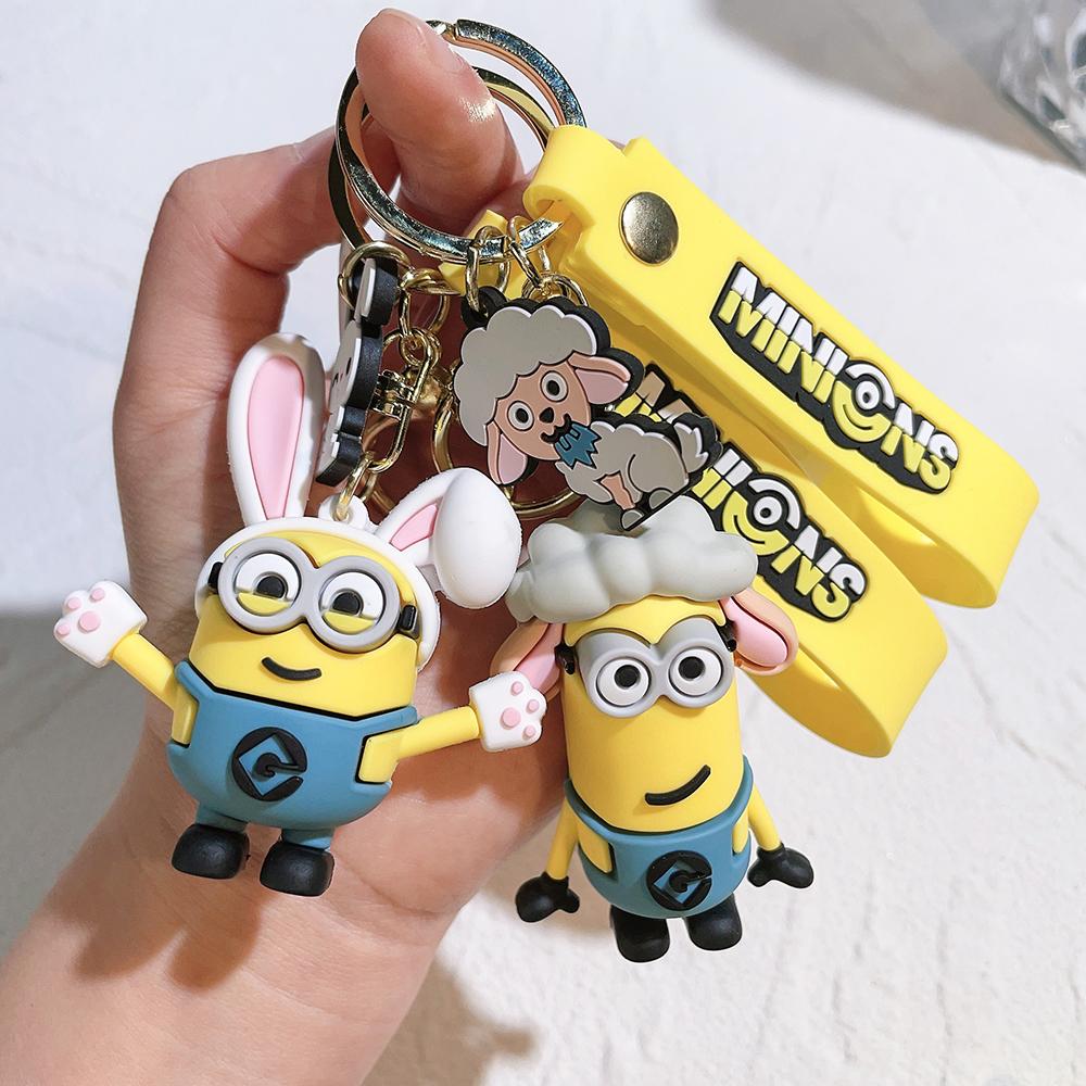Kawai Zodiac Series Minions Figurines Toys Keychain 3D Despicable Minions Action Figures Classic Toys Xmas Gifts for Children