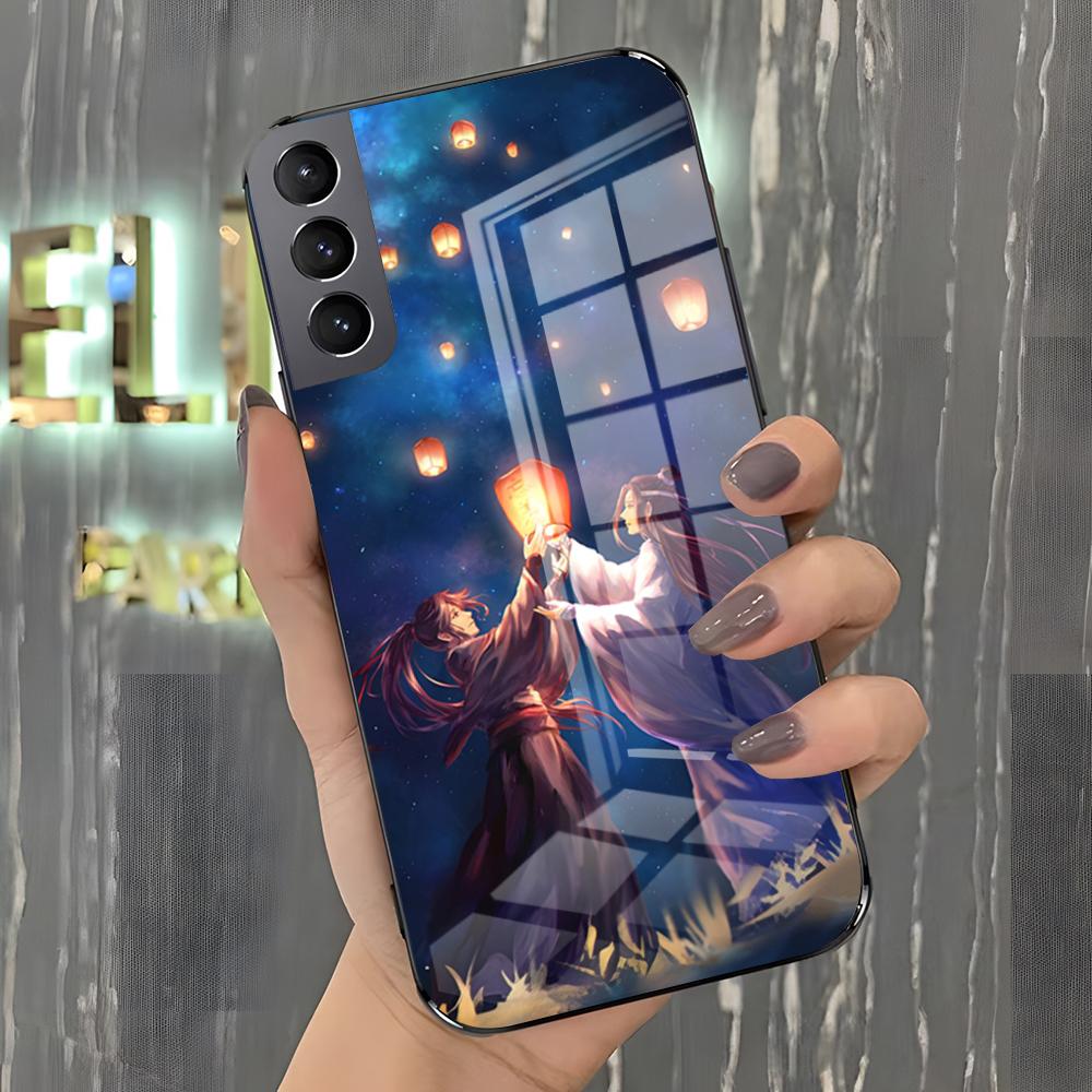 Чехол для телефона Mo Dao Zu Shi для Samsung A25 A13 A33 5G A54 A36 A35 A56 A52 A14 Ударопрочная стеклянная крышка