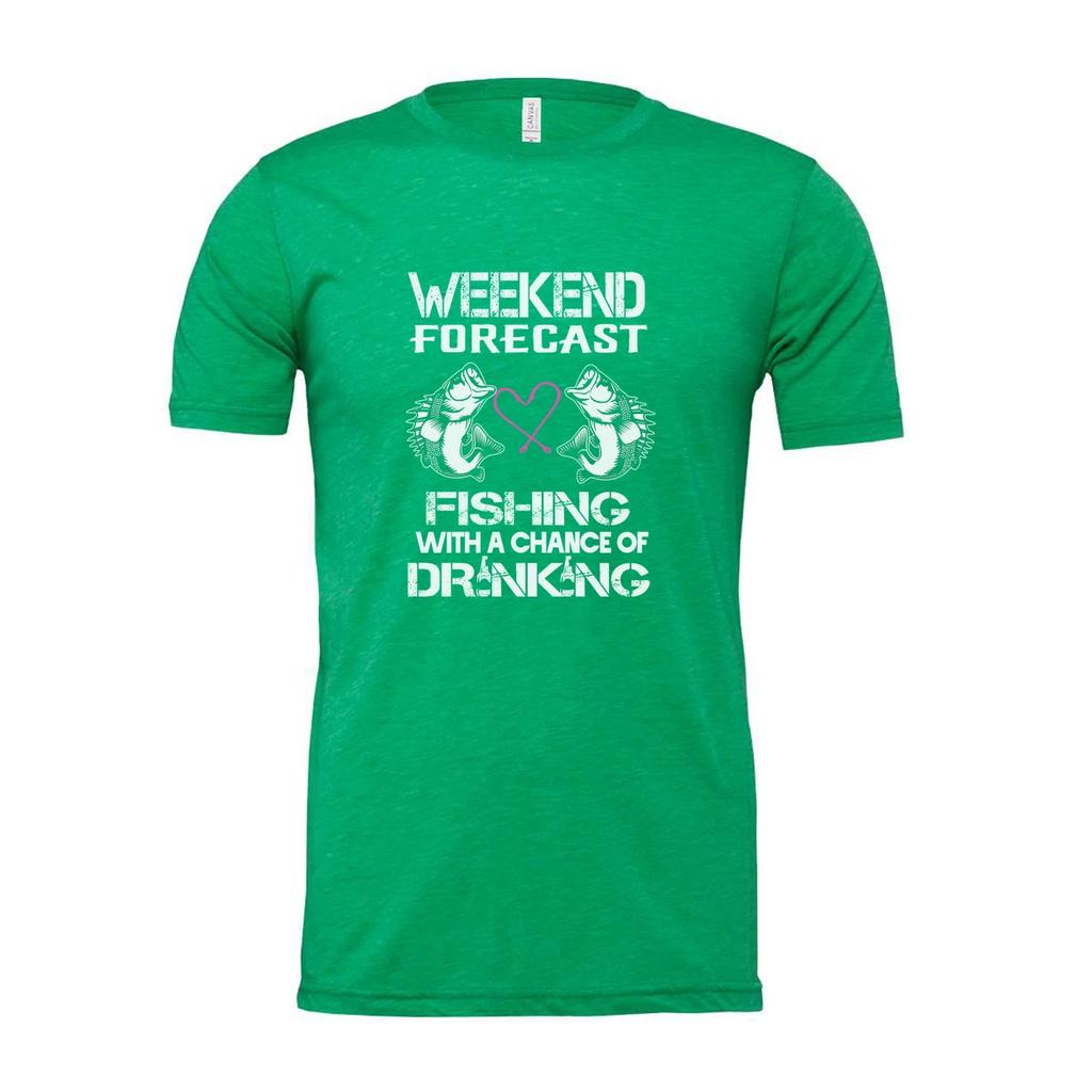 Unisex Weekend Forecast Fishing T Shirt