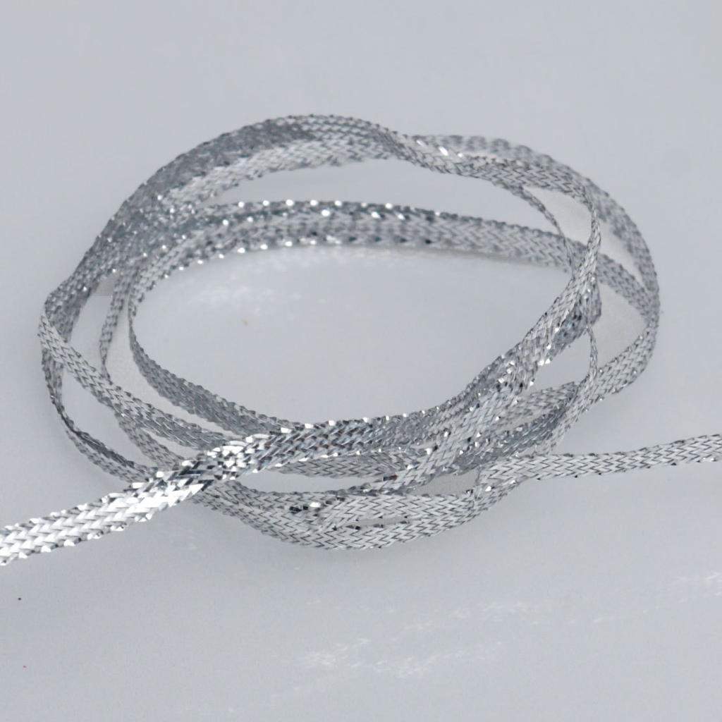 Декоративная романтическая и уютная 0,3-0,5 см золотая и серебряная луковая лента подарочная коробка украшение для торта новогодняя елка бант золотая и серебряная декоративная лента