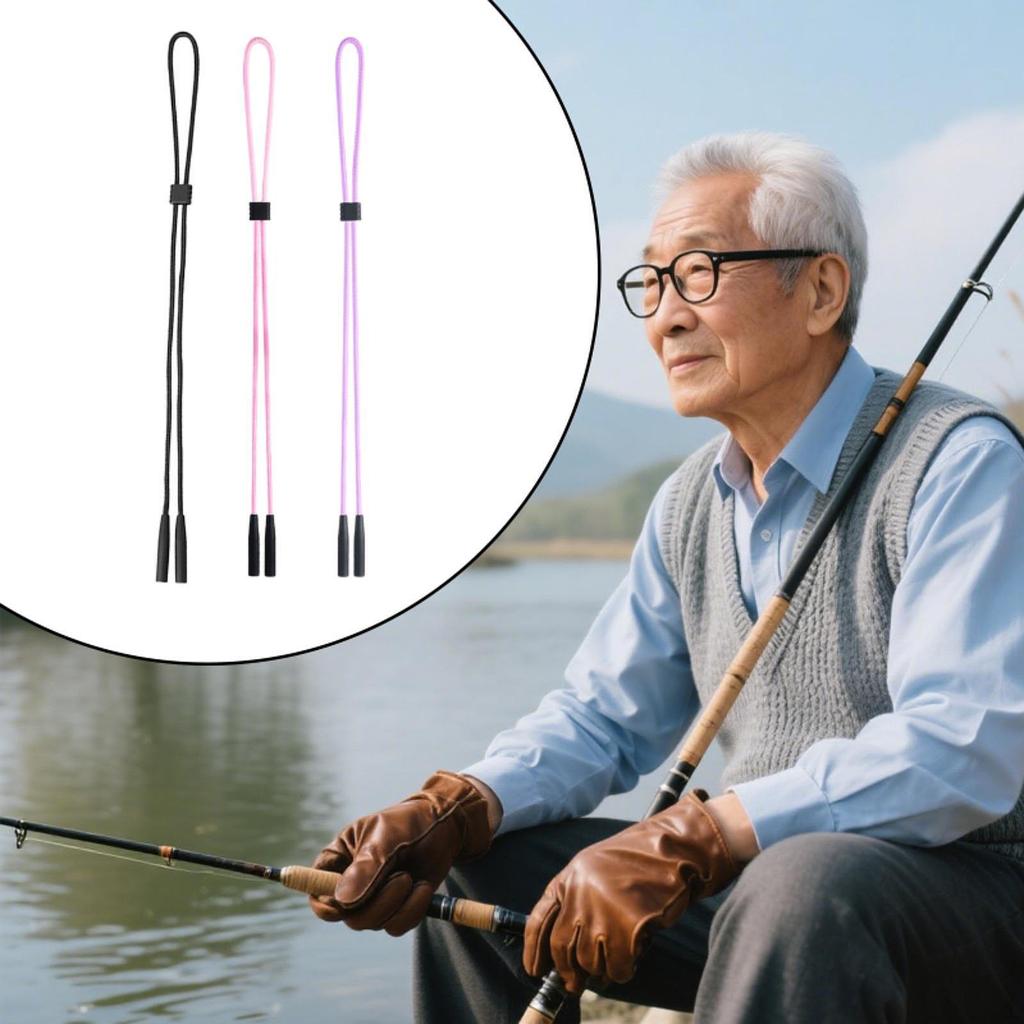 3 Pack Anti-Slip Sunglasses Cords, Adjustable Polyester Cords