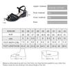 Fashion AIYUQI Women's Sandals Big Size New Summer Wedges Women's Sandals Roman Water Drill Pure Color Casual Mother Sandals Ladies