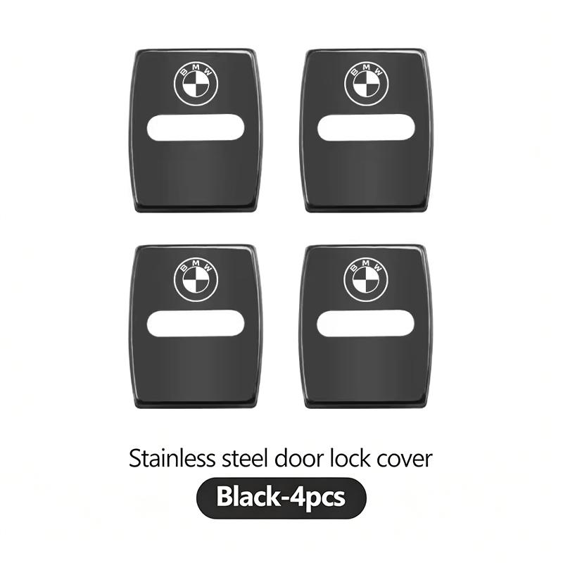 FA54Pcs Zinc Alloy Car Door Lock Buckle Protection Cover Anti-Collision Shock Absorbing Cushion Stickers For BMW G80 G06 G07 G42 G