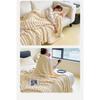 Rabbit Hair Velvet Blanket, Flannel Blanket, Thickened Coral Velvet Blanket, Office Nap Blanket, Light Luxury Air Conditioning Blanket