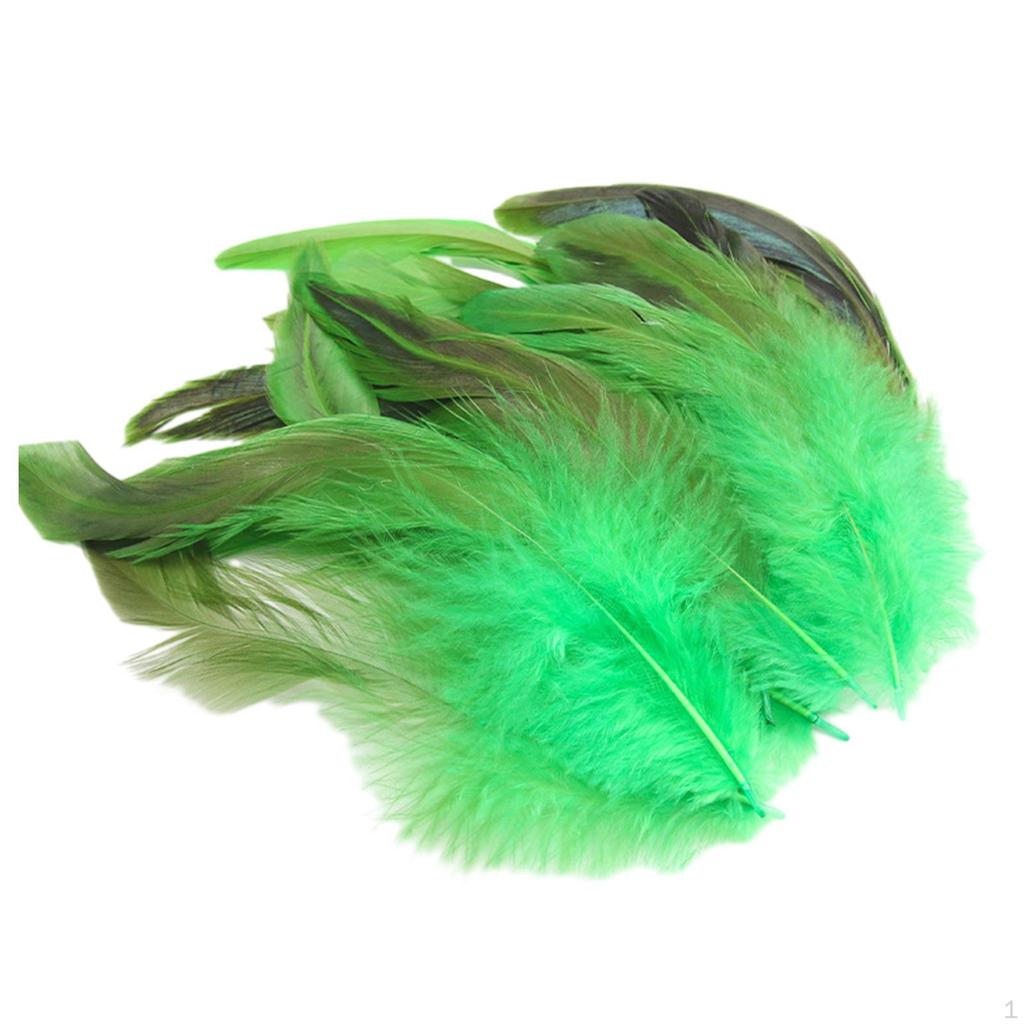 50 Pieces Feathers for Crafts Chicken Feather Decorations Handicraft Accessories Wedding Hats