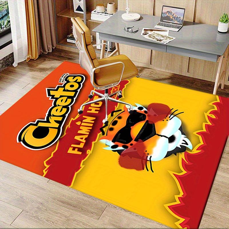 Cheetos, Flamin, Честер Гепард Ковер для офиса Мягкий полиэстер Ковер для прихожей Моющийся Нескользящий Мач