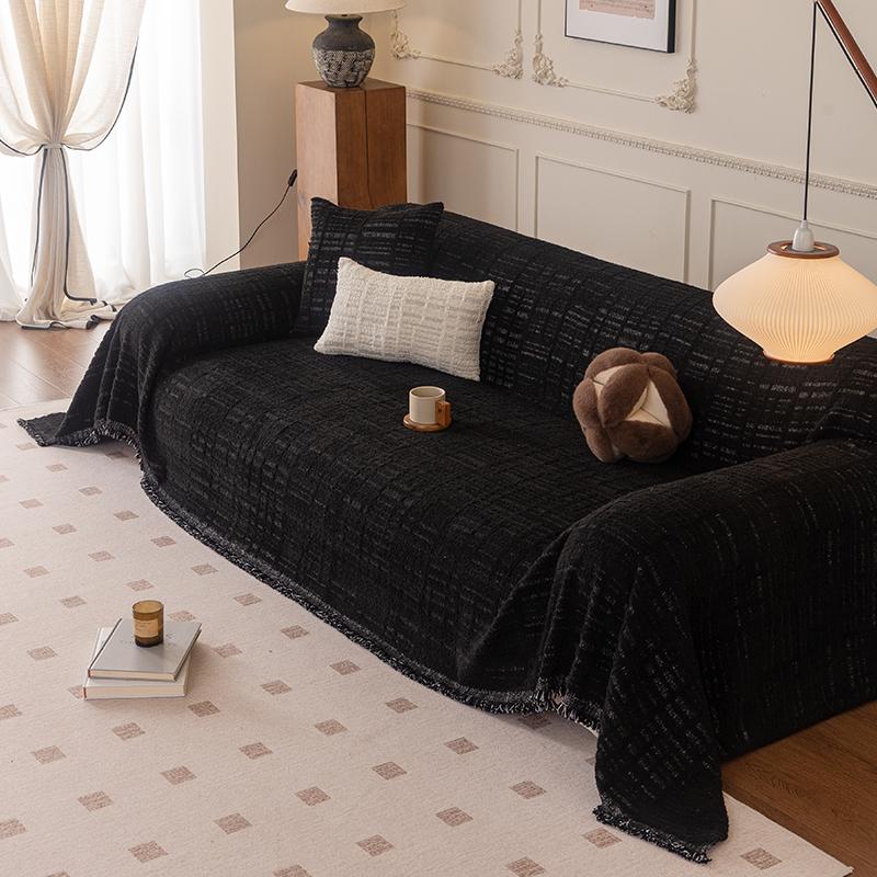 1Pc Sofa Cover Thickened Autumn And Winter Solid Color Non-Slip Wear-Resistant Warm And Dustproof Seat Cushion Home Textile