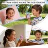 2 Pack Video Walkie Talkies for Kids Ages 3-12, 4 Voice Effects & Screen, Rechargeable, Perfect Holiday Gift for Boys Girls