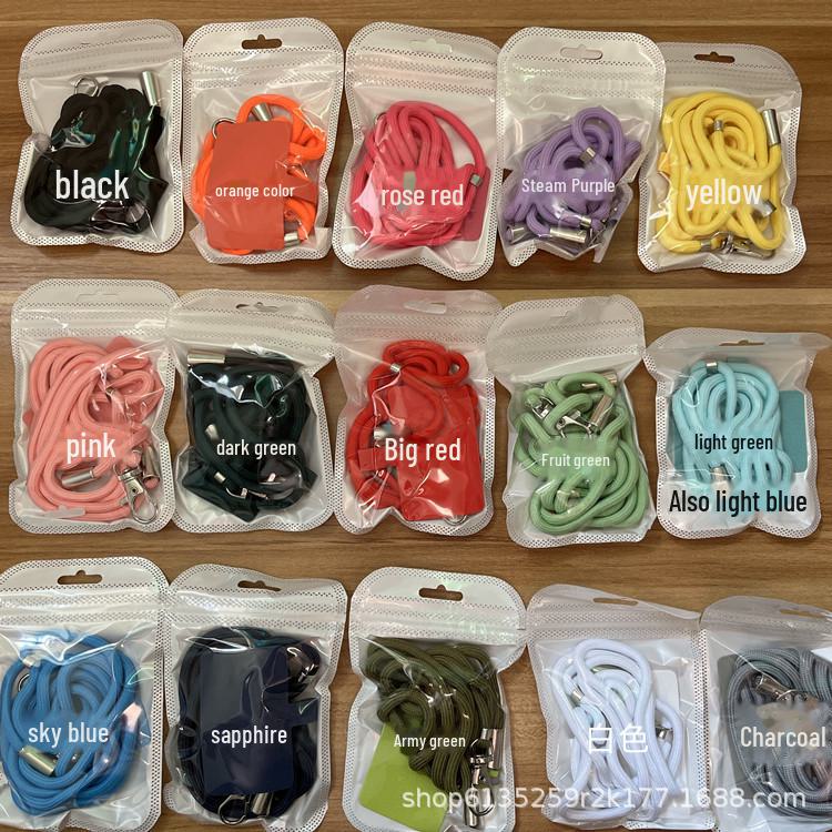 Регулируемый универсальный шнурок для мобильного телефона - съемный шнурок из нейлона своими руками - шейный ремешок с защитой от потери