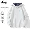 JEEP Men's Loose Fit Printed Hooded Sweatshirt