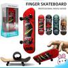 Игрушки Finger Skateboard Деревянный Finger Scooter Профессиональный Fingerboard Настольная игрушка Для взрослых Подростков/Детей