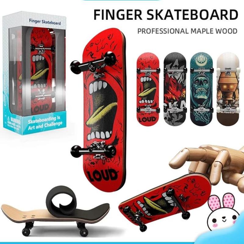 Игрушки Finger Skateboard Деревянный Finger Scooter Профессиональный Fingerboard Настольная игрушка Для взрослых Подростков/Детей