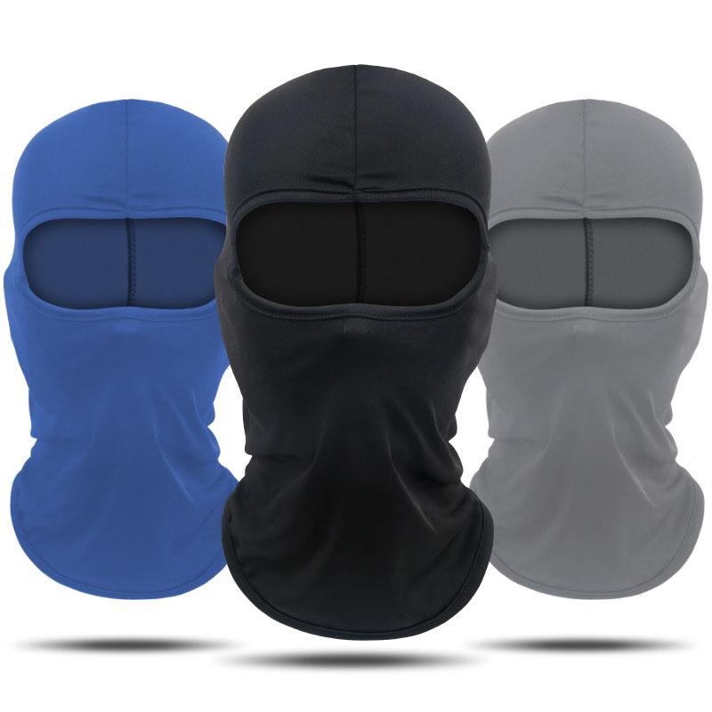 Sports Outdoor Ice Silk Cycling Headgear Warm Face Protection Hat Helmet Liner Quick Drying Face Mask Motorcycle Bicycle Scarf