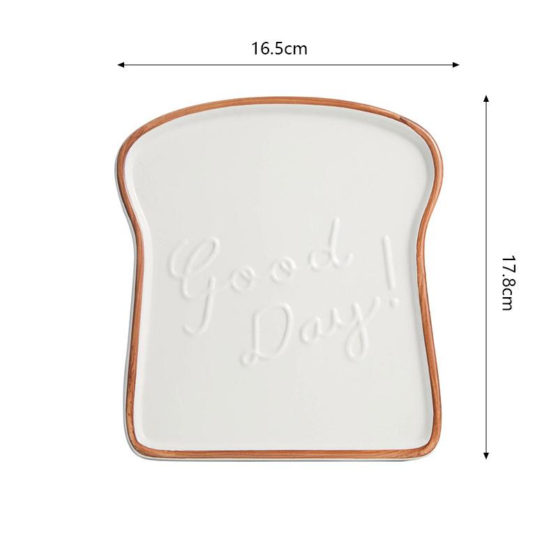 Creative Lovely Ceramic Tableware Plate Bread Toast Steak Plate Fruit Plate Dessert Plate