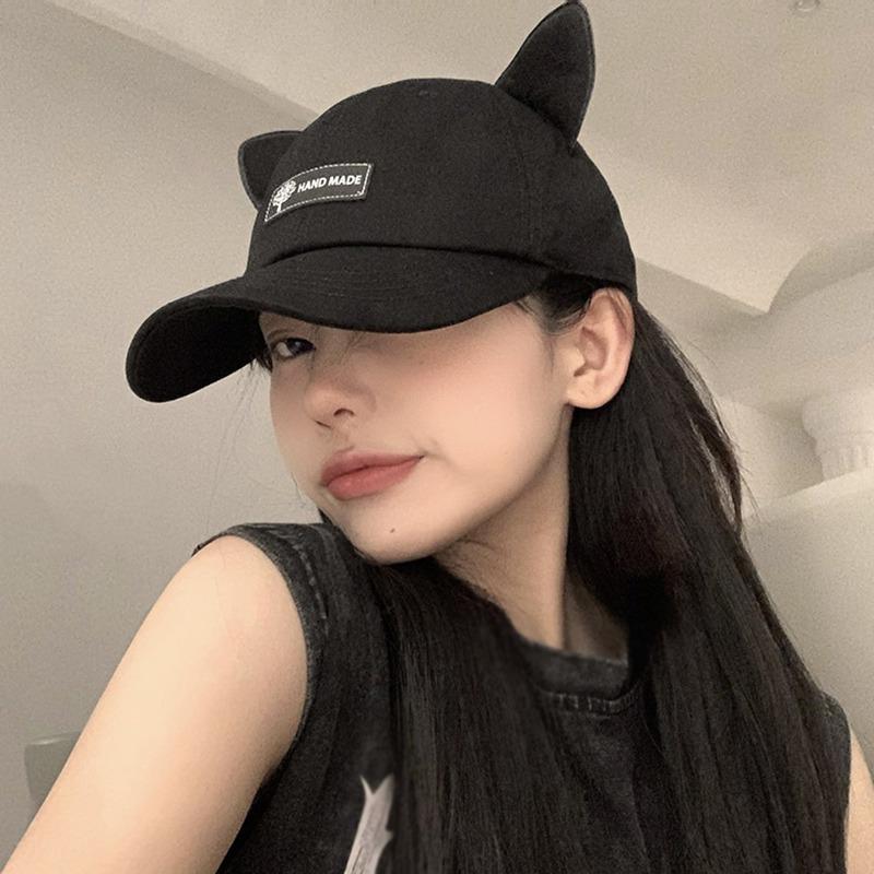 Солнцезащитные очки Женская шляпа Бейсболка Милая с кошачьими ушками Очки-авиаторы KTB