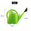 Platsic Watering Can, 5L, Watering Can Garden Watering Pot with Detachable Shower Head for Indoor Outdoor Plants, Blue, Green