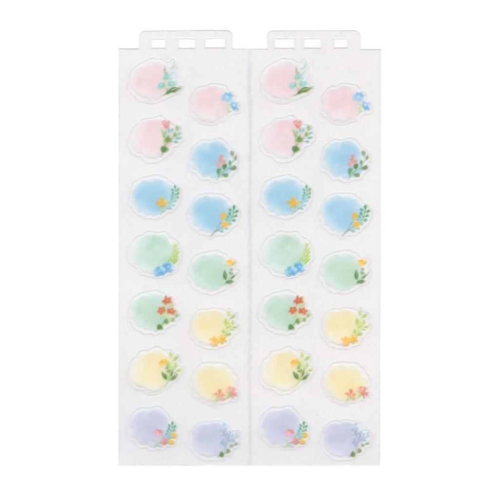 Midori Planner for Wall Large Size 82602 Stickers/Decals Calendars, [Floral Pattern]