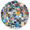 50Pcs Outdoor Fishing Sport Graffiti Stickers for Laptop Skateboard Luggage Motorcycle Bike Waterproof Sticker Decal Toys