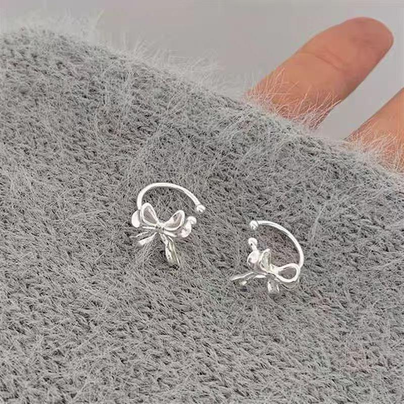 1 ПАРА Xiaoxiangfeng милые изысканные клипсы на косточку уха уникальная женственность универсальные легкие роскошные клипсы-бантики без пирсинга ушей