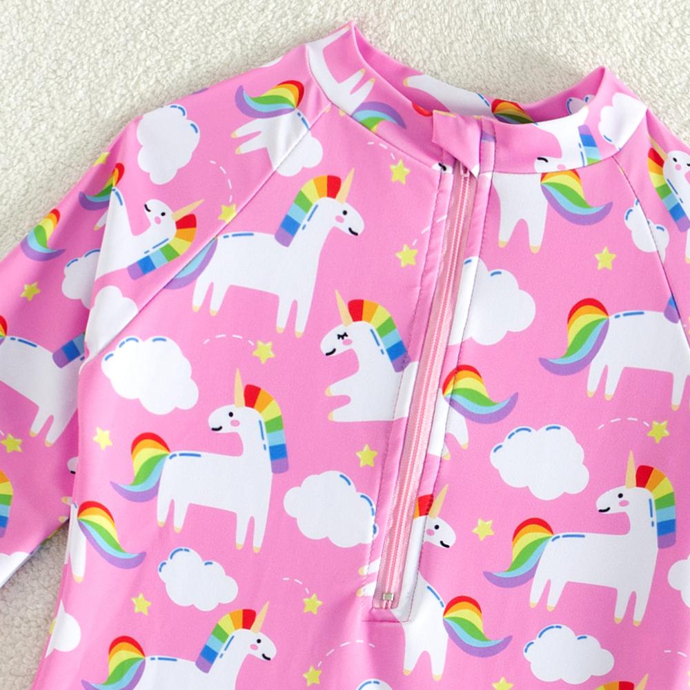 Леопардовый купальник для девочек 4-7 лет, детский купальник с длинным рукавом, пляжные купальники, детские купальные костюмы, горячий источник