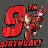 Iron Man Womens/Ladies 9th Birthday T-Shirt