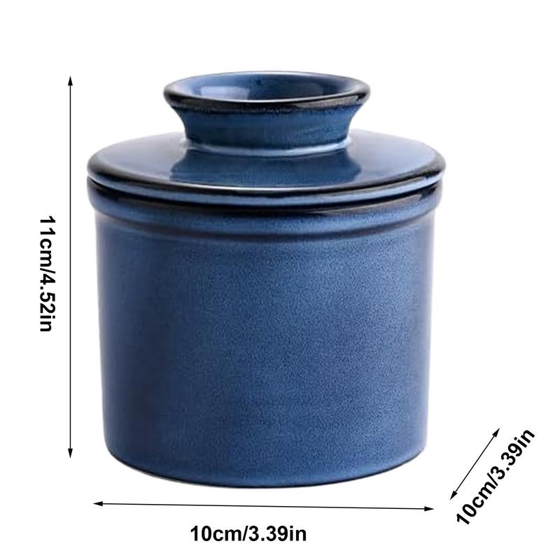Банка для масла Керамическая банка для намазываемого масла Декоративная герметичная емкость для масла Керамическая емкость для масла для украшения