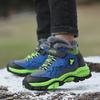 Boys' Winter 2022 Fleece-Lined Non-Slip Leather Sport Shoes with Steel Claws