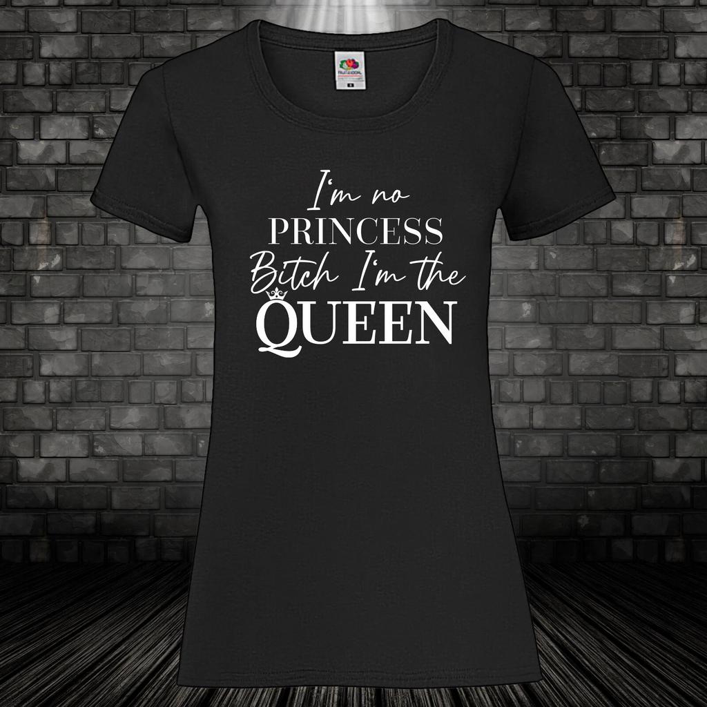 Princess Queen Shirt Womens T-Shirt Saying Cult Queen Princess XS-5XL