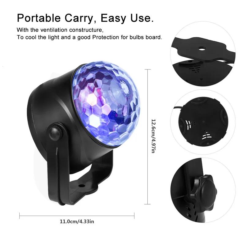 Новые Портативные Сценические Огни RGB Семирежимное Освещение Мини DJ Лазер с Пультом Дистанционного Управления для Рождественской Вечеринки Клуба Проектор FMT2128