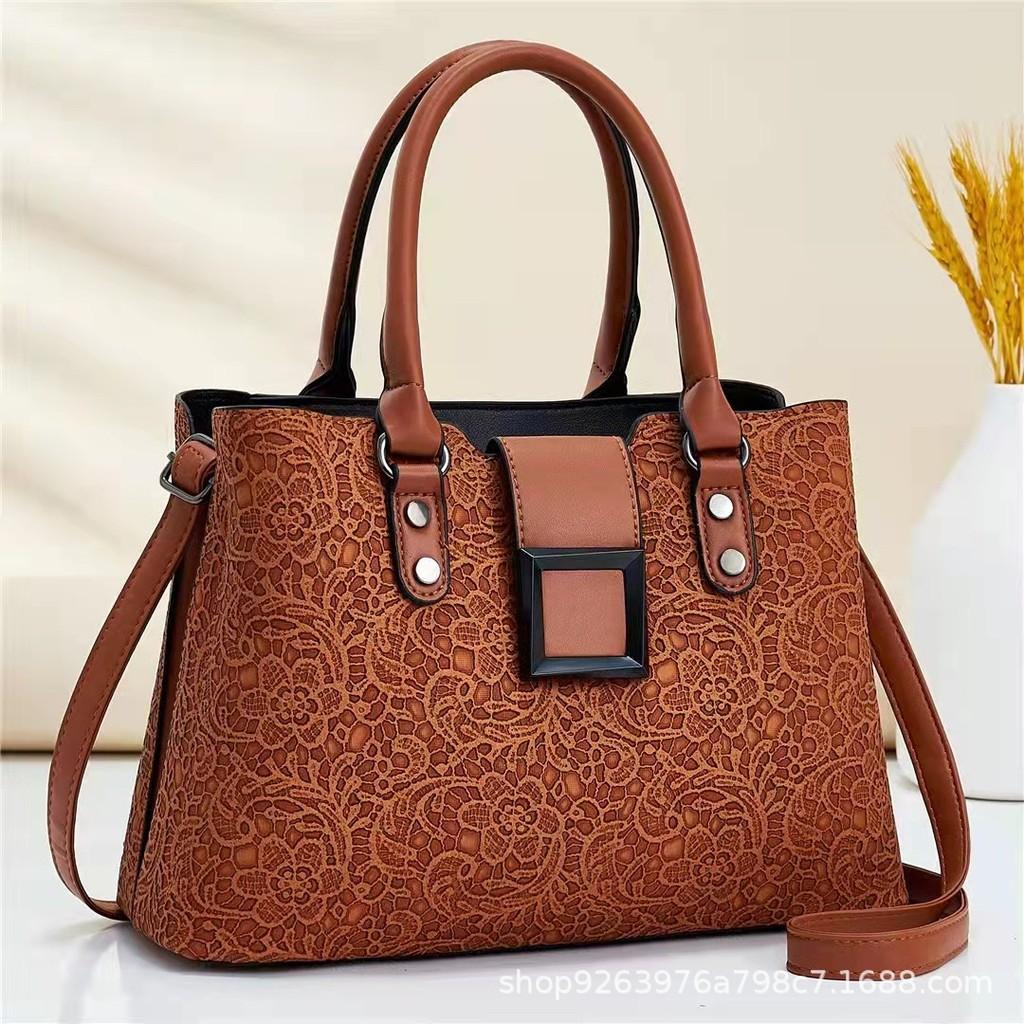 Stylish And Spacious Pu Tote Bag For Women With Versatile Colors And Retro Design