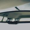 Автомобильные наклейки на зеркала Наклейки на окна автомобиля Для женщин Я люблю тебя Езди безопасно Водонепроницаемые Буквы Эмблема Наклейки для окна Бампера