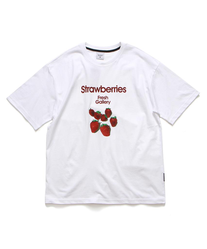 ABNORMALTHING Strawberries T-Shirt White