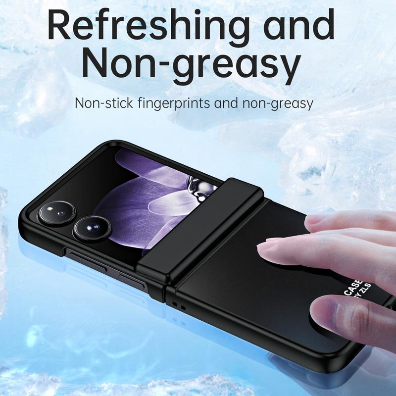Tempered With Luxury Color Solid Glass 3pcs Folding Case For Xiaomi Mix Flip Shockproof Clear Hard Pc Slim Phone Cover