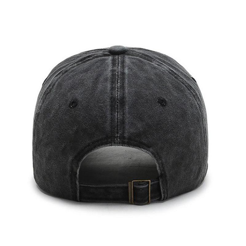 Hat Men's Korean Version Ins Retro Baseball Cap Women's Solid Color Hat Outdoor Sunshade Cap