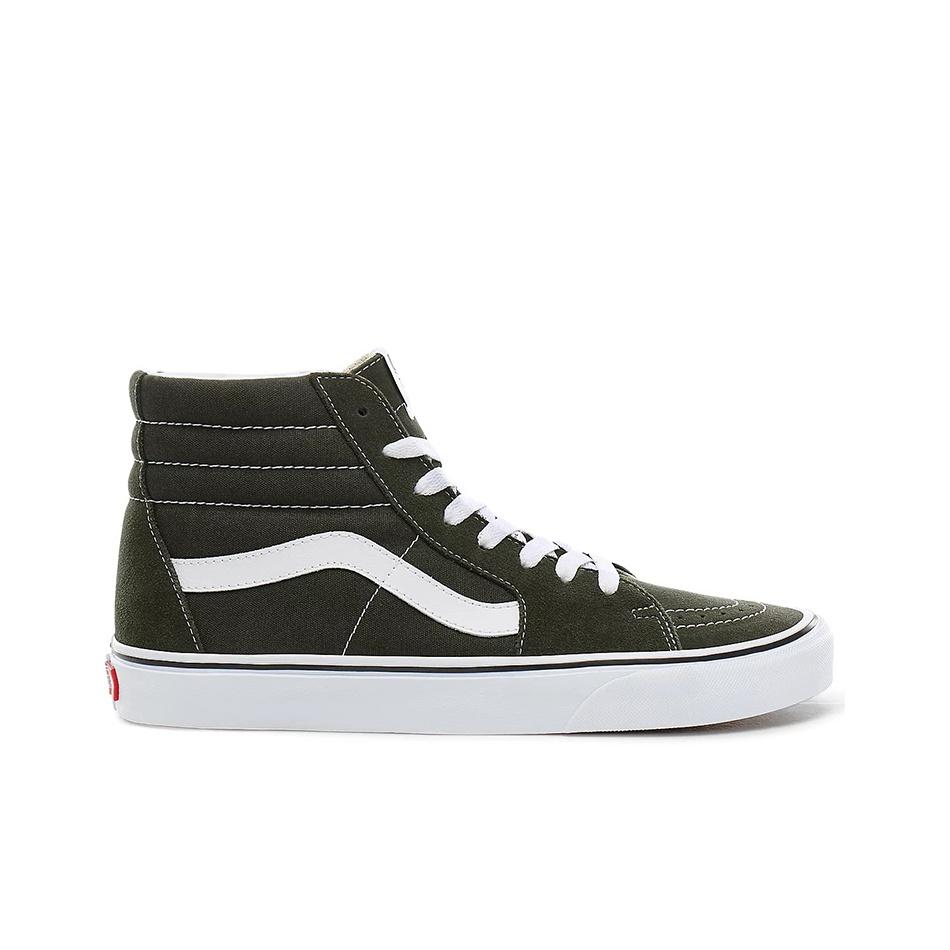 Vans Sk8 Холщовые высокие кеды для скейтбординга Унисекс Кроссовки Милитари-зеленый VN0A4BV62LE