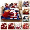 Рождественский комплект постельного белья Рождественское одеяло и наволочка Односпальная кровать Двуспальная кровать Полноразмерное домашнее постельное белье для спальни Кровать королевского размера