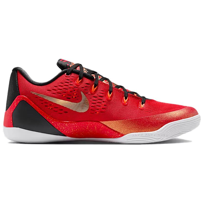 Nike Kobe 9 Дышащие Амортизирующие Сцепление Низкие Баскетбольные Кроссовки Мужские Красные Черные IH1400-600