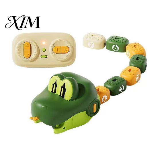 Two Player Snake Game Toy 1/2 Sets Remote Control Car Toy, Magnetic Eating Itself Indoor Racing 2 Interactive Electric RC for Kids Parent Child