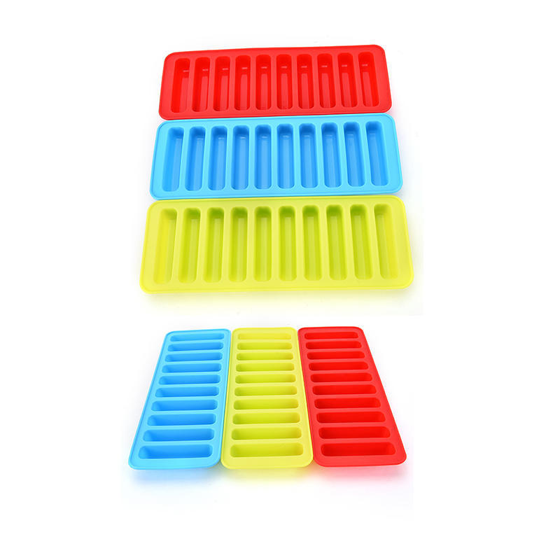 Mold Biscuit Cylinder Ice Tray Cookie Bottle Stick Strip Cube Silicone Chocolate
