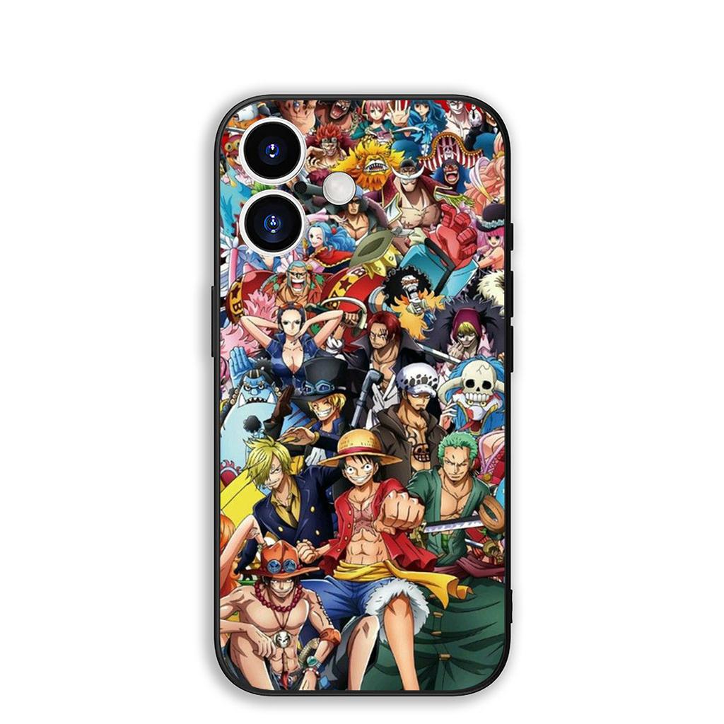 Cover for Apple iPhone 16 15 14 11 Pro Max 6 7 8 Plus + SE2 SE3 SE 2022 2020 8+ Phone Case Luffy One Pieces Zoro Sanji