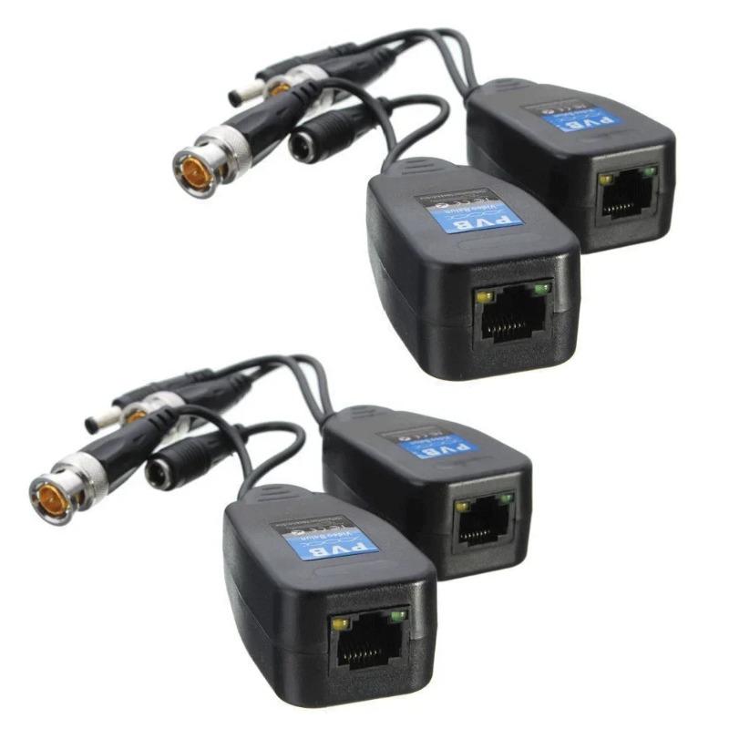 1 пара CCTV коаксиальный BNC видео-питание Балун Трансивер к CAT5e 6 RJ45 Разъем HJ55