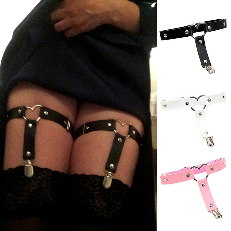 Sexy Women Pu Leather Belt Lady Girls Elasticity Body Harness Tight Suspender Strap EMA
