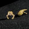 1 шт., креативные модные серьги-гвоздики с изображением ящерицы-праздничные серьги для мужчин, ювелирные аксессуары