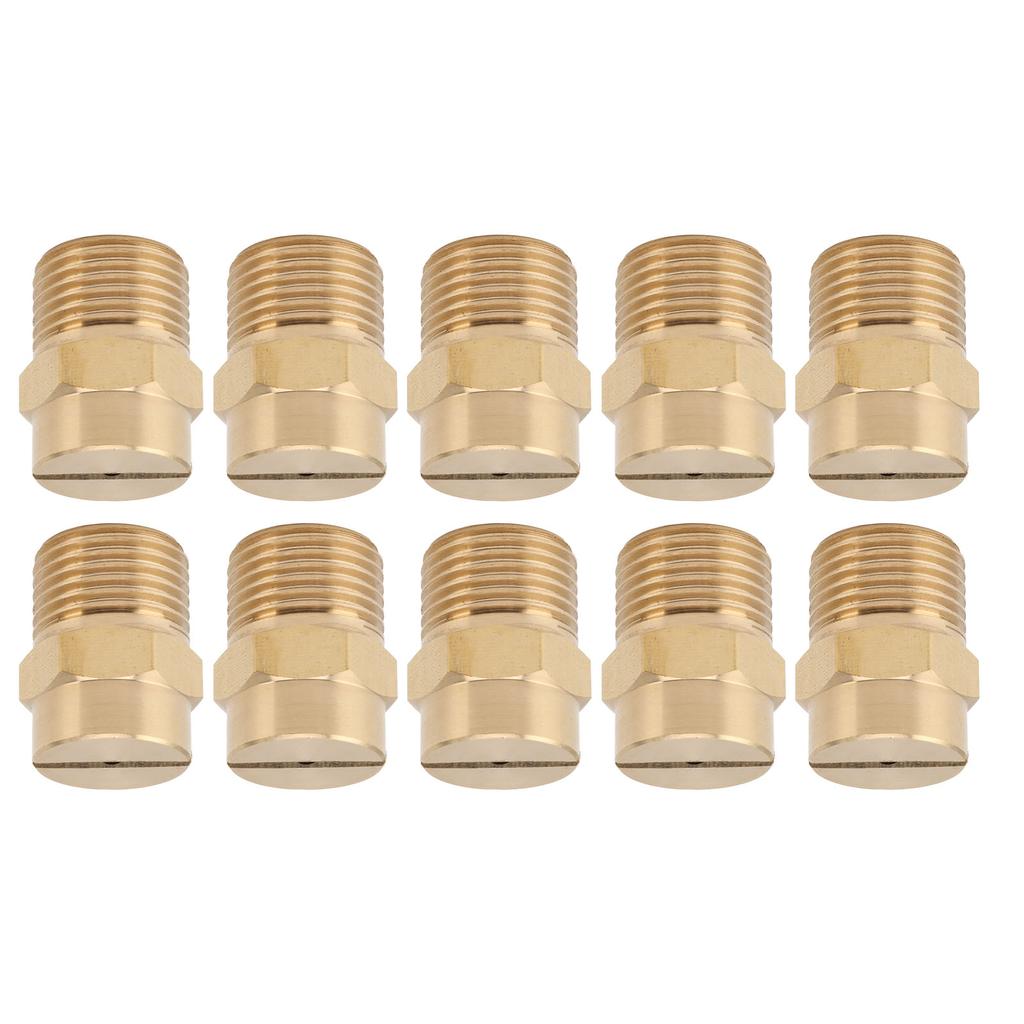10PCS Directional Slot Nozzle Brass Cooling Misting Rustproof Heat Resistant Water Hose Nozzle for