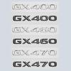 3D хром глянцевый черный ABS буквы номер GX400 GX460 GX470 эмблема для багажника автомобиля логотип значок наклейка