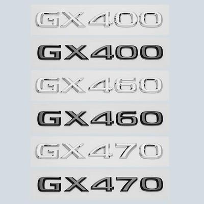 3D хром глянцевый черный ABS буквы номер GX400 GX460 GX470 эмблема для багажника автомобиля логотип значок наклейка