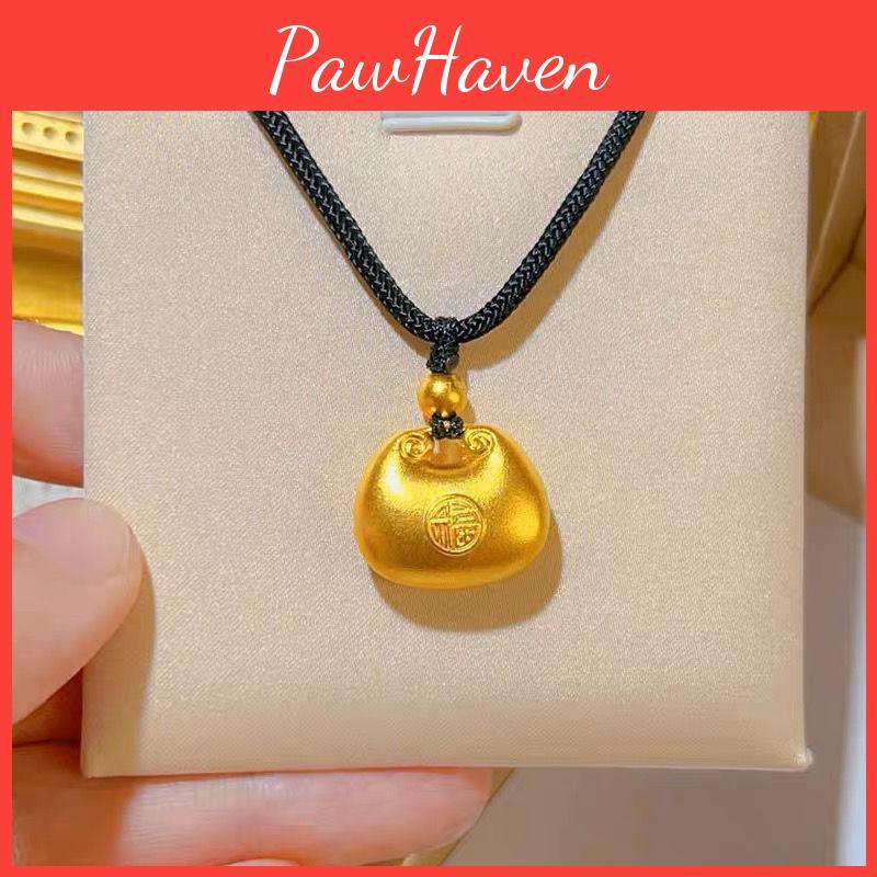 Популярное черное ожерелье-подвеска «Счастливый толстяк» для женщин, стильный и высококлассный геометрический дизайн, сплав