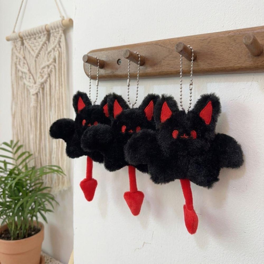 Soft Bat Keychain with Wings Room Decor Cute Bat Keyring Unique Bat Hanging Ornament Birthday Gift
